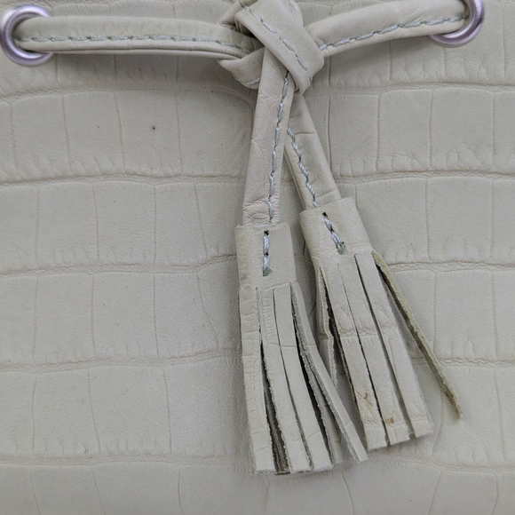 NWT Talbots Purse Crocodile Embossed Lime Green Leather Top Handle Handbag Y2K - Picture 15 of 15